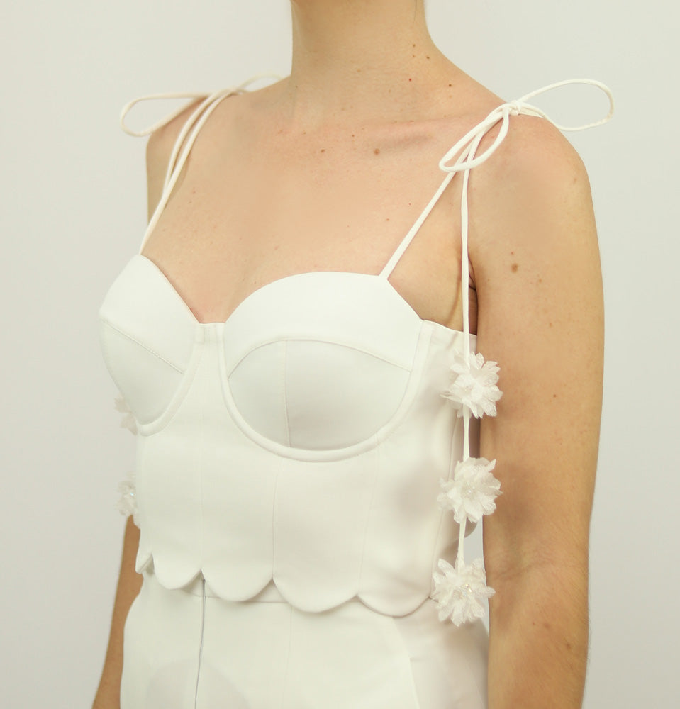 Croptop Fiorella X Ladies • Pearl