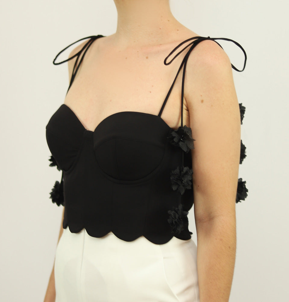 Croptop Fiorella X Ladies • Black