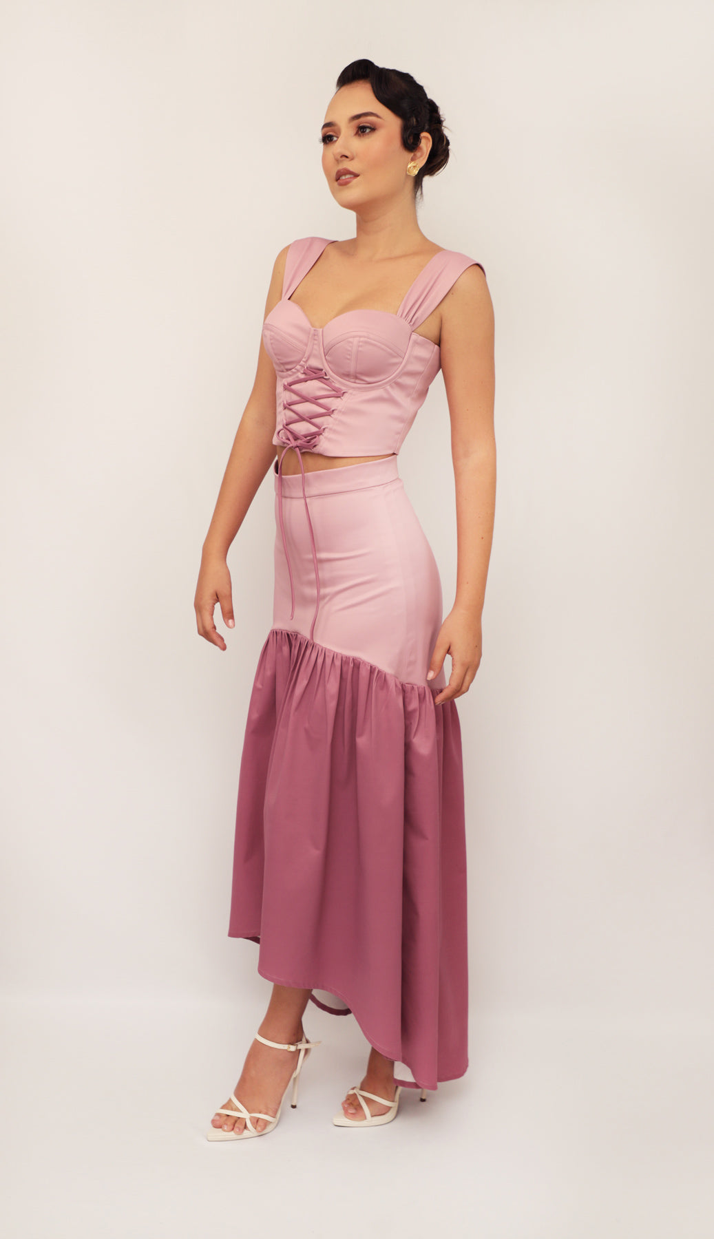 EUGENIA SKIRT • Rosewood/Mallow