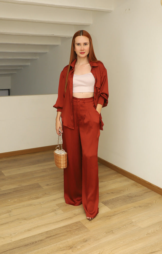 Pants Lucrecia x Ladies • Terracotta