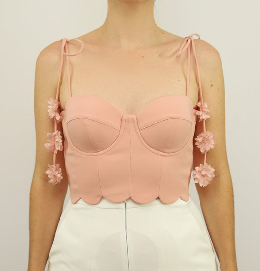 Croptop Fiorella X Ladies • Rose