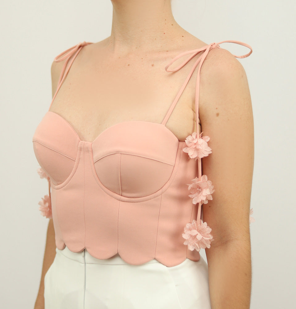 Croptop Fiorella X Ladies • Rose