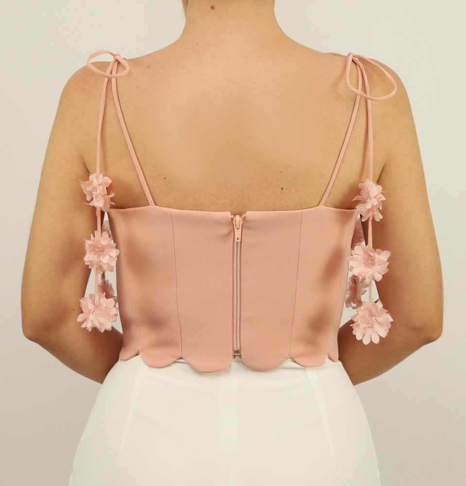 Croptop Fiorella X Ladies • Rose