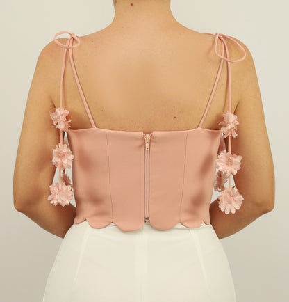 Croptop Fiorella X Ladies • Rose