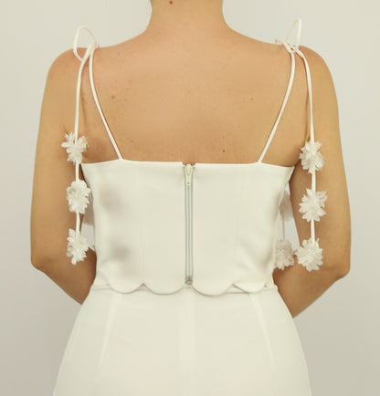 Croptop Fiorella X Ladies • Pearl