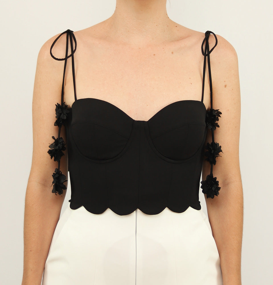 Croptop Fiorella X Ladies • Black
