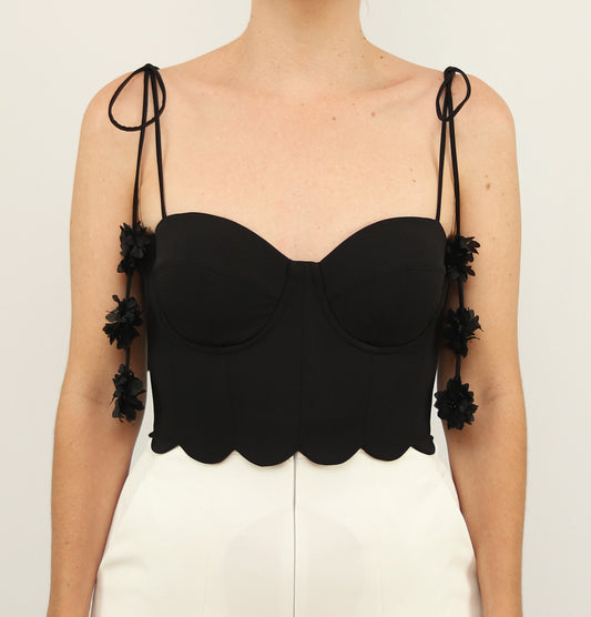 Croptop Fiorella X Ladies • Black