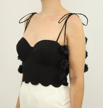 Croptop Fiorella X Ladies • Black