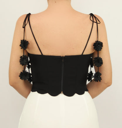 Croptop Fiorella X Ladies • Black