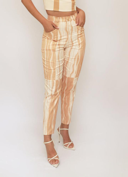 BARÚ PANTS • Ondas Crema/Ondas Camel